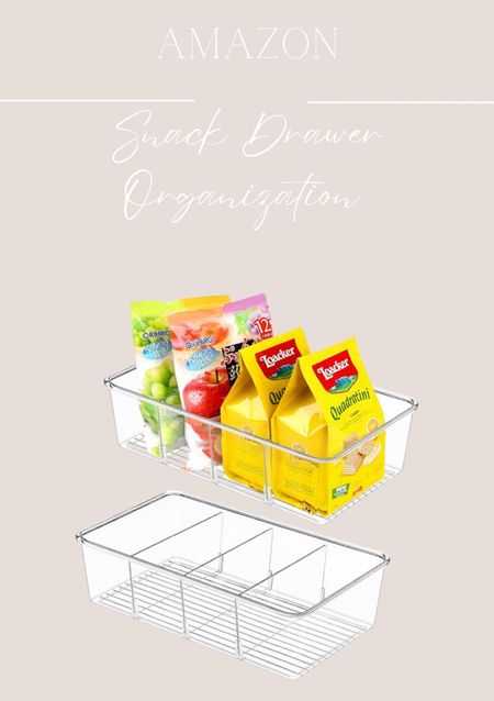 Snack Drawer Organization. Kitchen Organization. Drawer Organizers 

#LTKfindsunder50