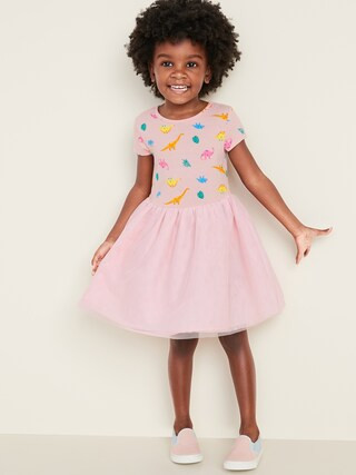 Short-Sleeve Tutu Dress for Toddler Girls | Old Navy (US)