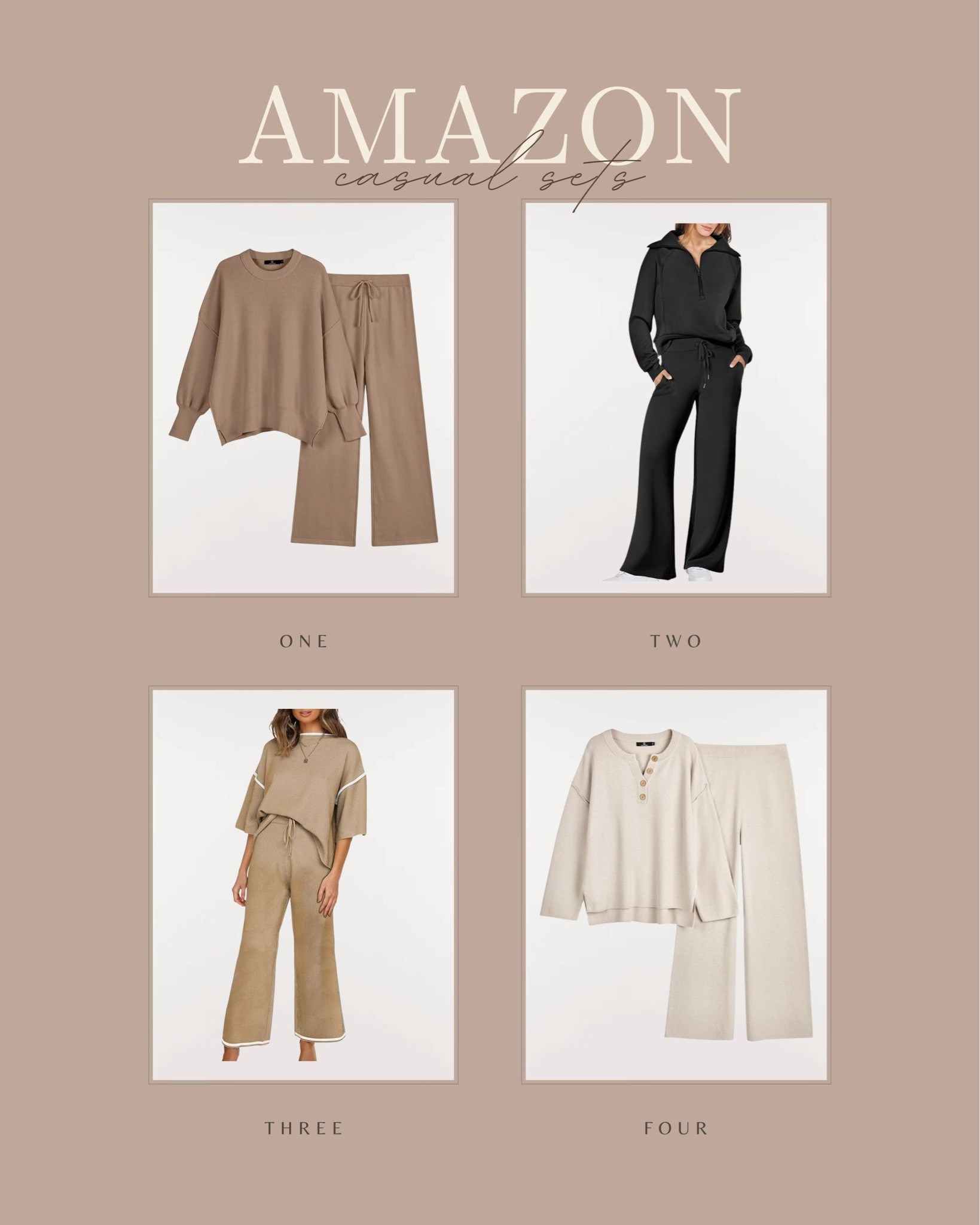 Amazon Casual Sets 

#LTKSeasonal #LTKFallSale #LTKStyleTip