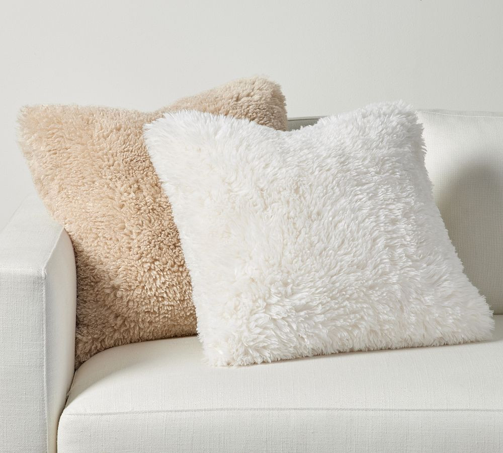 Dream Faux Fur Throw Pillow | Pottery Barn (US)