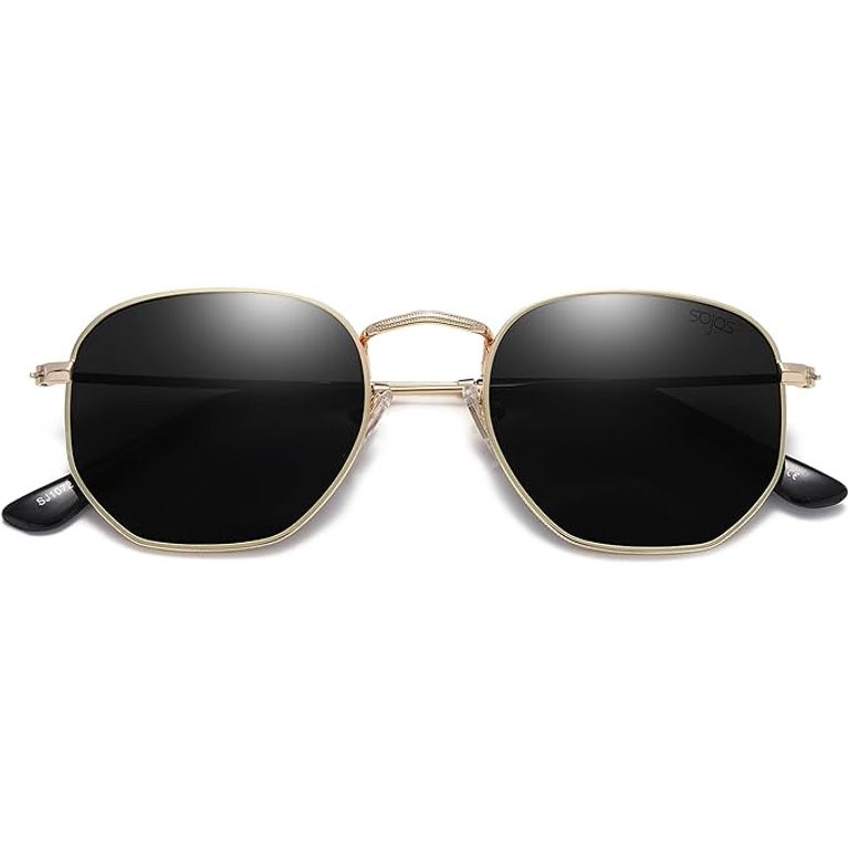 SOJOS Polarized Sunglasses for Women and Men Small Hexagonal Mirrored Lens SJ1072 - Walmart.com | Walmart (US)