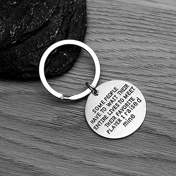 Sport Mom or Dad Keychain- Some People Have to Wait Their Entire Lives to Meet Their Favorite Pla... | Amazon (US)