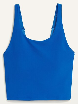Light Support PowerSoft Adjustable Longline Sports Bra for Women | Old Navy (US)