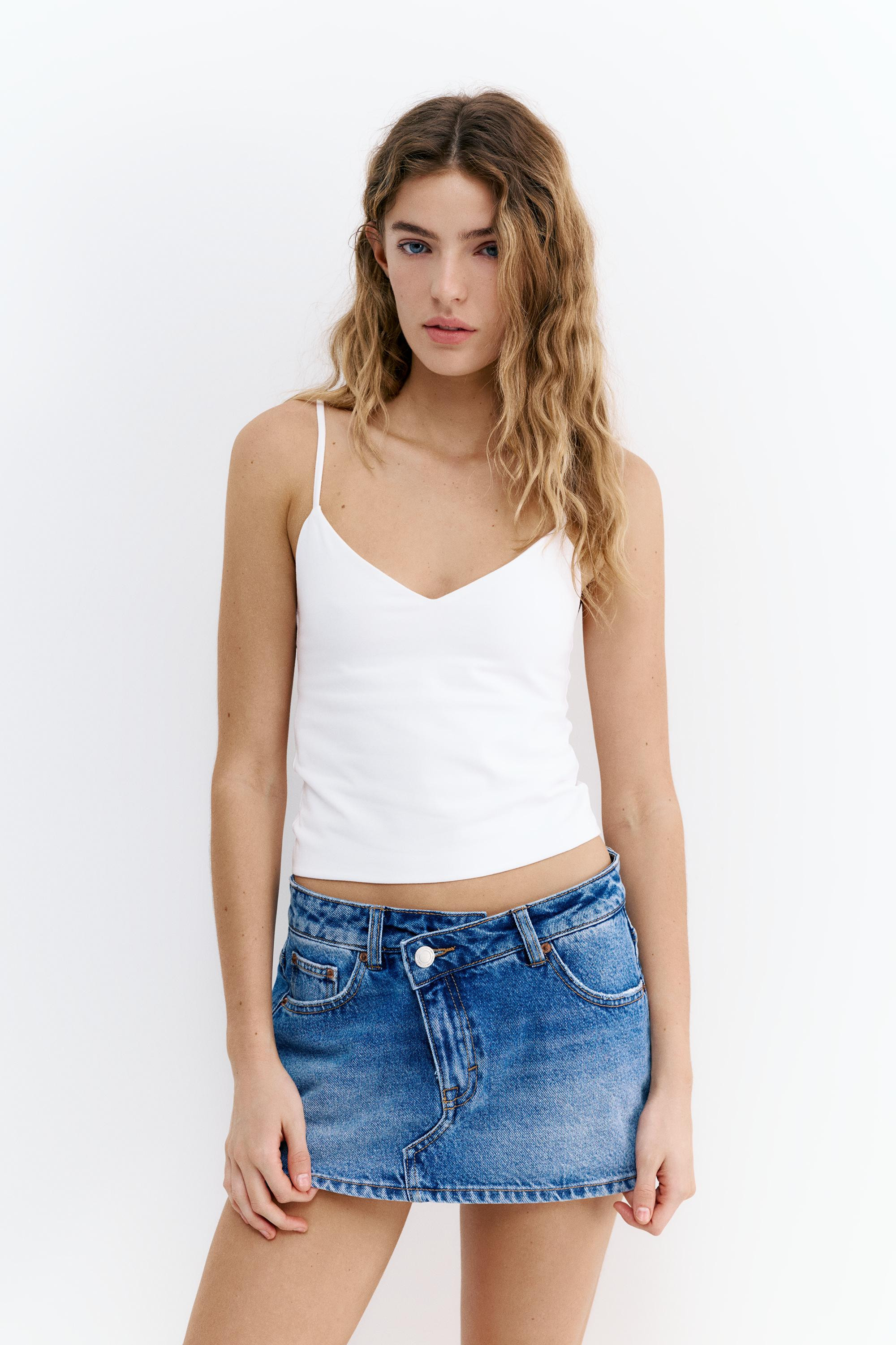 Fine-strap top | Pull&Bear United Kingdom | PULL and BEAR UK