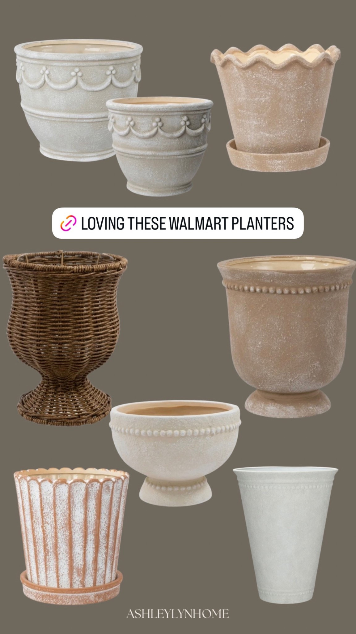 Love these Walmart planters  

#LTKSeasonal #LTKFindsUnder50 #LTKHome