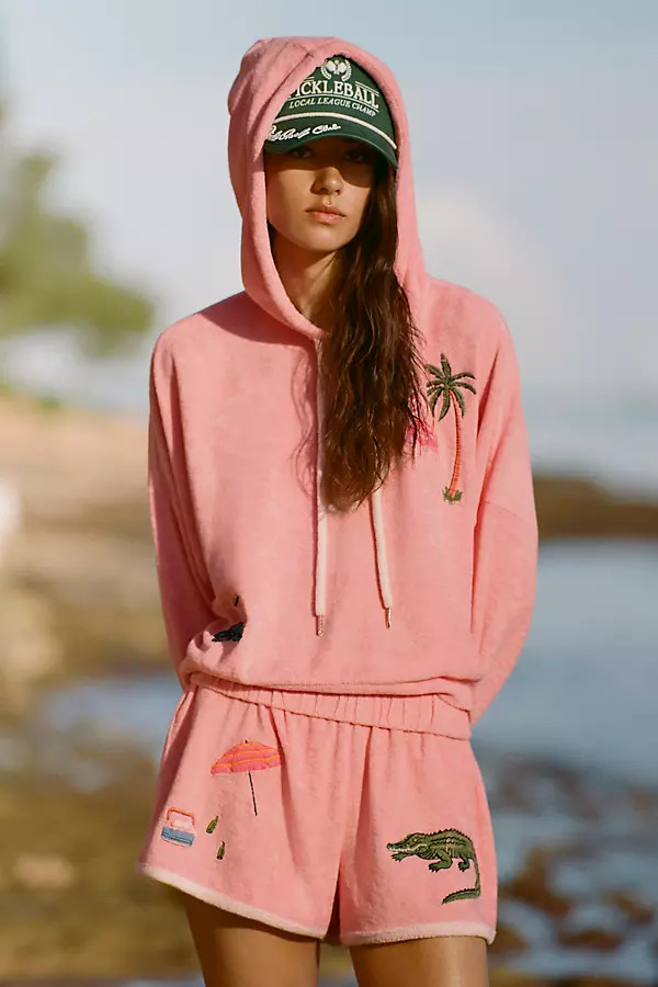 Celandine Embroidered Terry Sweatshirt | Anthropologie (US)