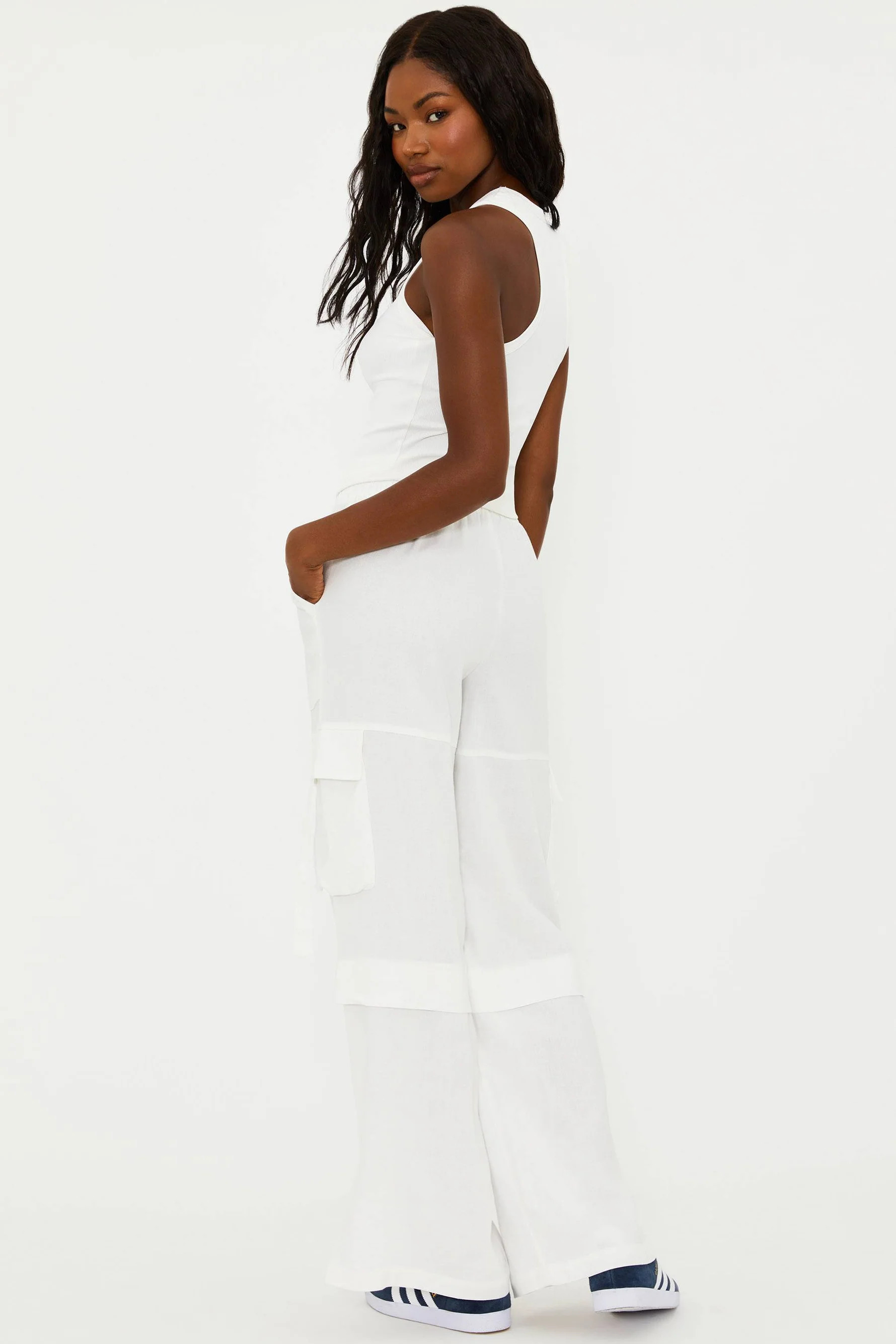 GIANNA PANT WHITE LINEN | Beach Riot
