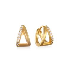 Avery Huggie Hoop Earrings | Sequin