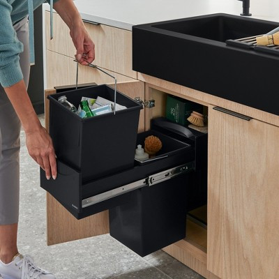 BLANCO Botton II Pull-Out Under Sink Organizer for Recycling and Cleaning Supplies | Target