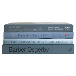 Martin Coastal Beach Pale Blue Hardback Decorative Books - Set of 4 | Kathy Kuo Home