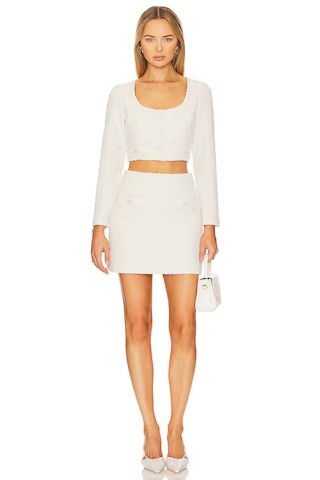 Line & Dot Melody Skirt in Ivory from Revolve.com | Revolve Clothing (Global)