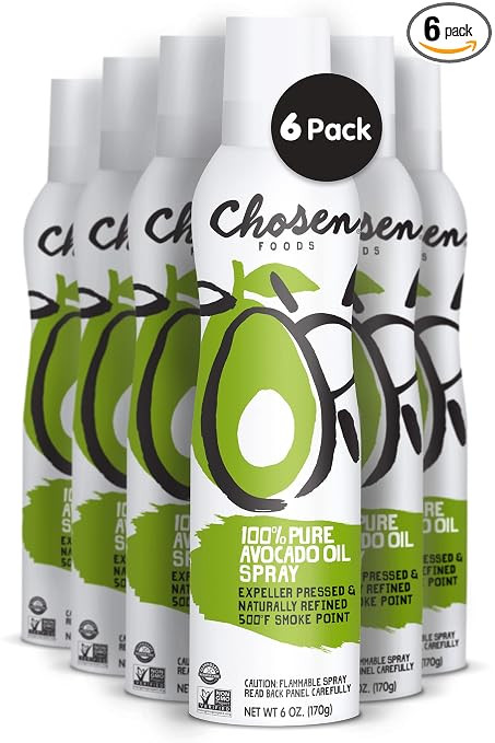 Chosen Foods 100% Pure Avocado Oil Spray, Keto and Paleo Diet Friendly, Kosher Cooking Spray for ... | Amazon (US)