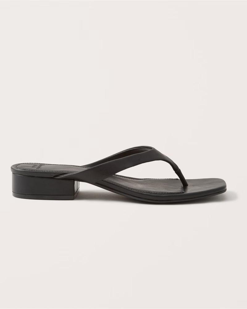 Block Heel Flip Flops | Abercrombie & Fitch (US)