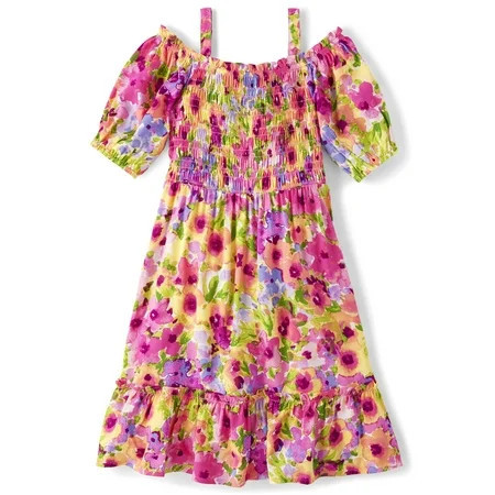 The Children's Place Girls Smocked Dress, Spring, Summer, Sizes XS-XXL | Walmart (US)