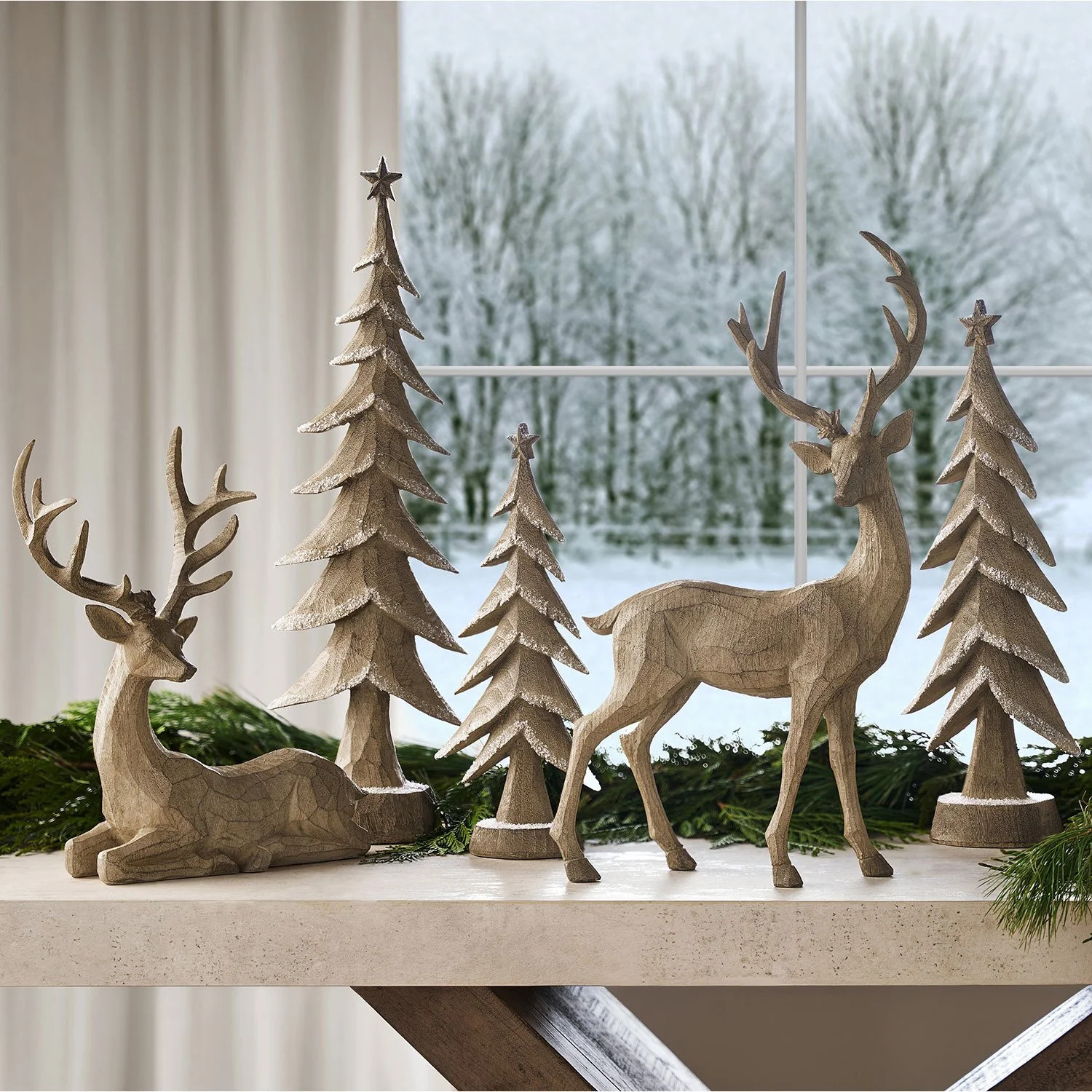Member's Mark Deer and Tree Décor, Set of 5 | Sam's Club