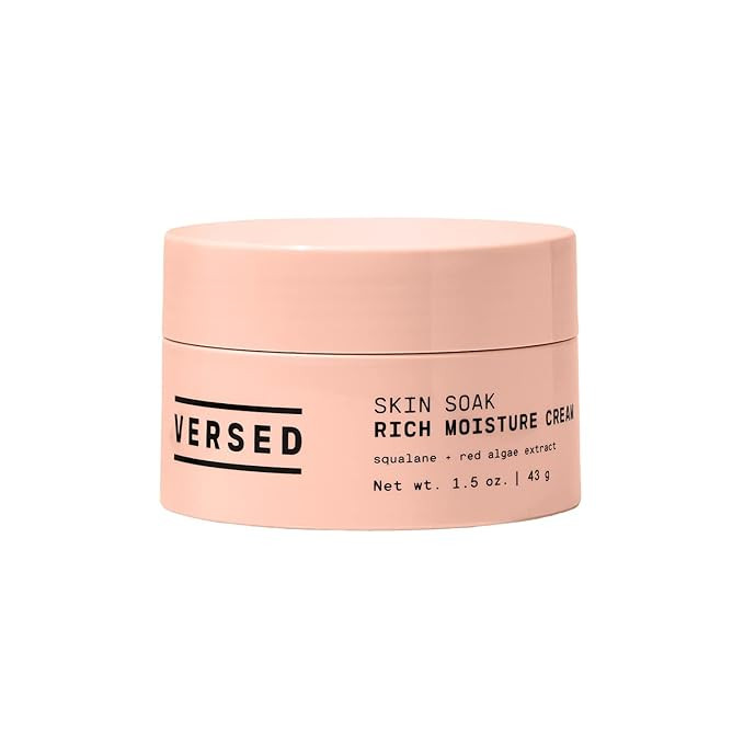 Versed Skin Soak Rich Moisture Face Cream - Daily Facial Moisturizer with Squalane Oil, Hyaluroni... | Amazon (US)