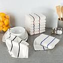 Hastings Home Cotton Dish Cloths, White with Colored Stripes 8-Pack | HSN