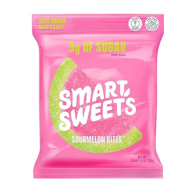 SmartSweets Sourmelon Bites, Candy with Low Sugar (3g), Low Calorie, Plant-Based, Free From Sugar... | Amazon (US)