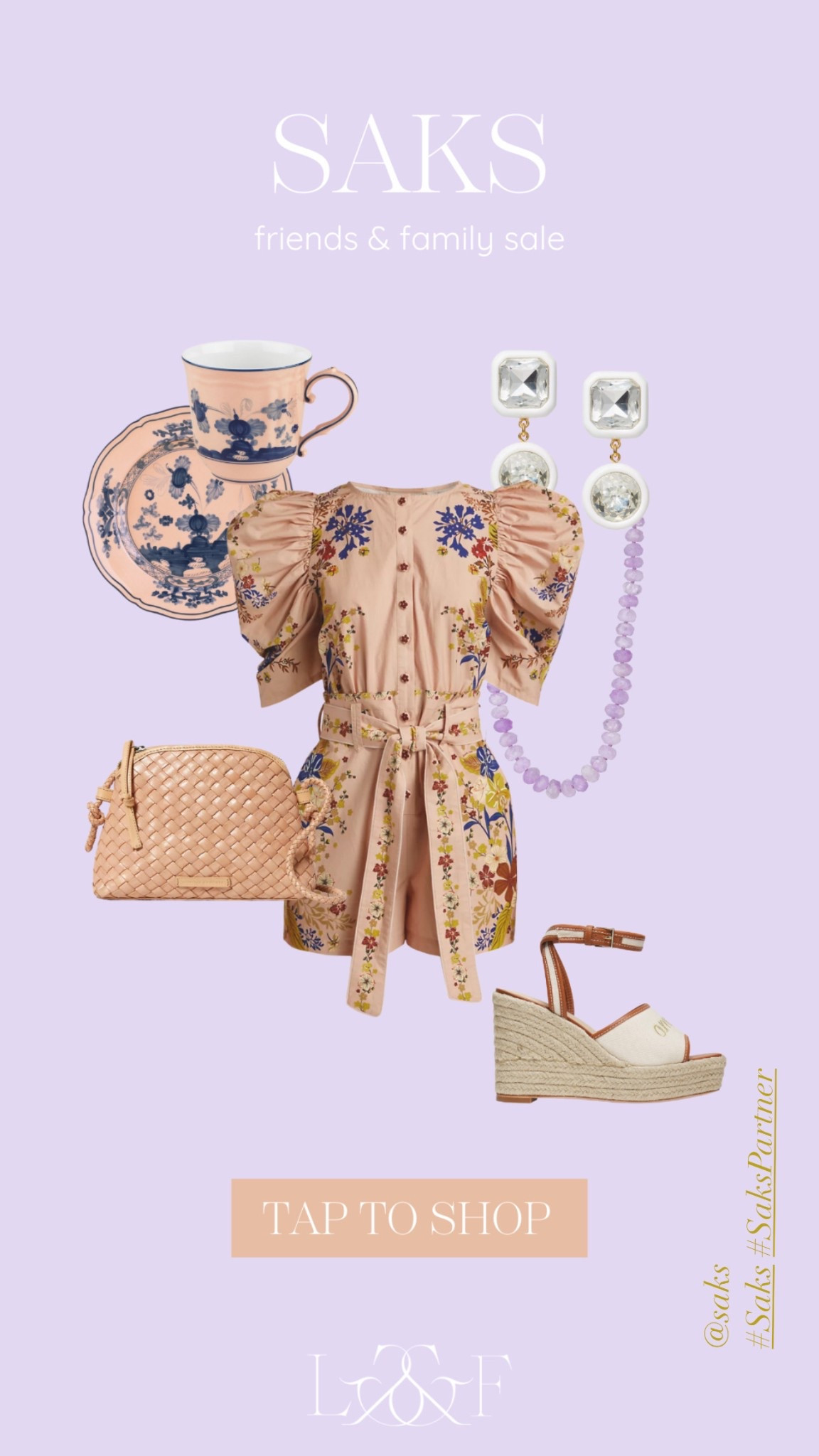 The @Saks Friends & Family sale started today, and I am rounding up my top picks for Spring. Bring on all the garden parties! (Sale details: Take 25% off select new arrivals and 20% off select jewelry through 3/25. 
#Saks #SaksPartner 

#LTKParties #LTKSaleAlert #LTKSpringSale