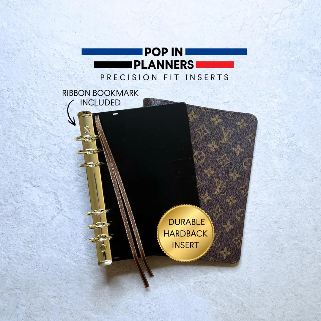 A5 Ring Binder Insert for LV Desk Agenda Louis Vuitton - Acrylic Planner Adapter Converter 30mm | Etsy (US)
