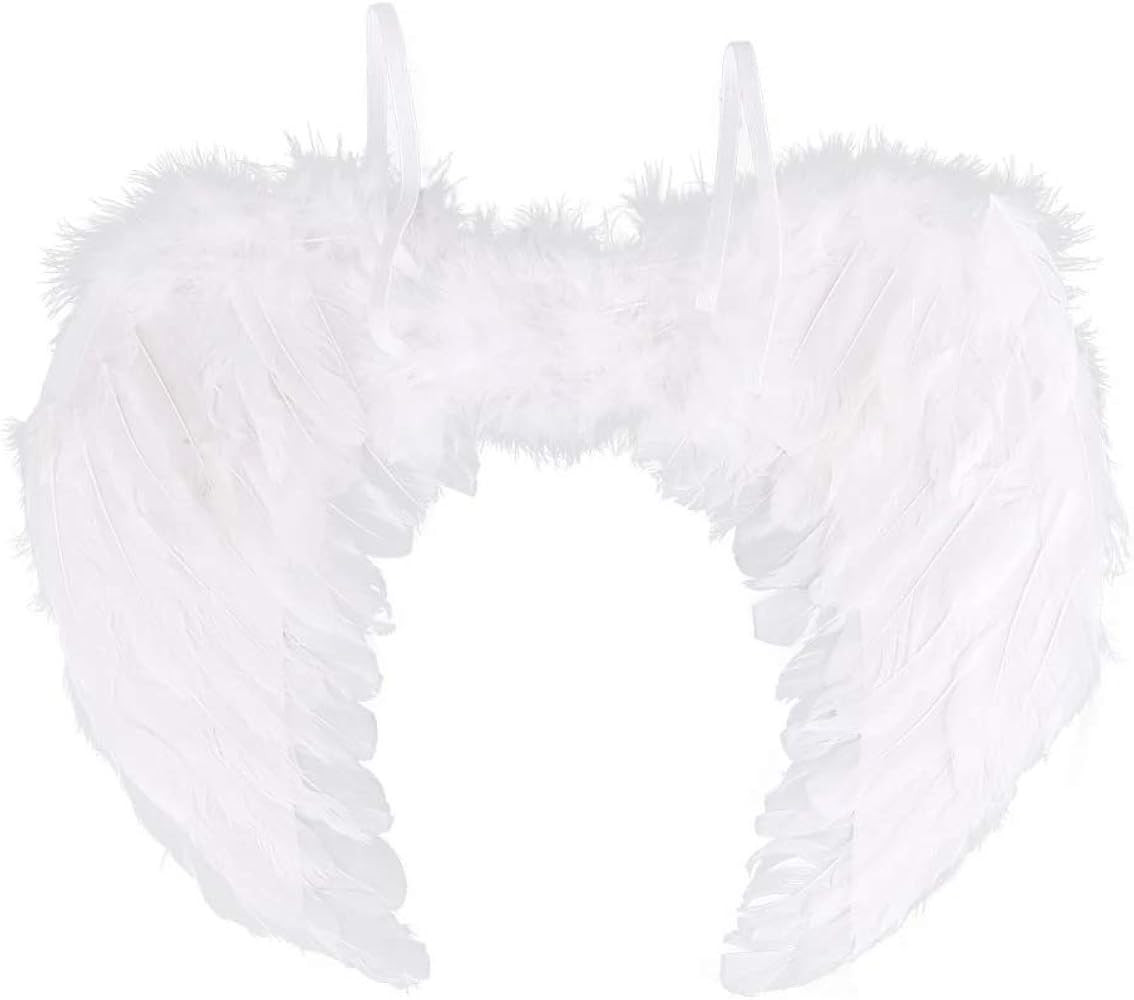 Feather Angel Wings Christmas Halloween Fancy Dress Costume Hen Night Party | Amazon (US)