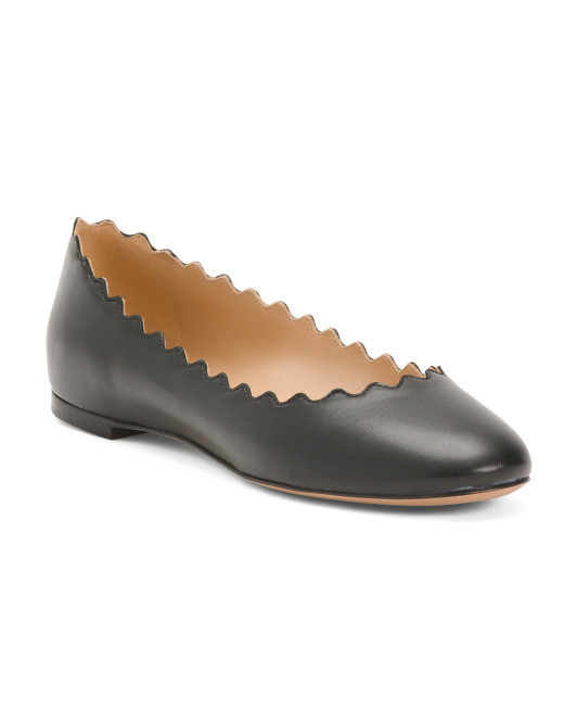 Made In Italy Leather Ballerina Flats | TJ Maxx