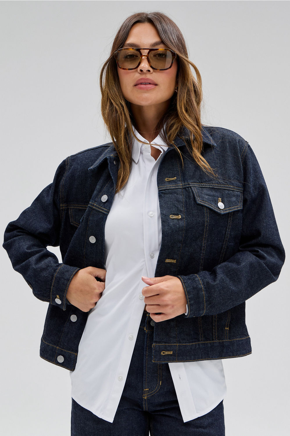 Relaxed Denim Jacket (235)LIMITED TIME OFFER: 80% OFF: $34.98Non-Member: $174.95 | Fabletics
