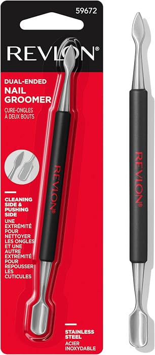 Revlon Expert Dual-Ended Nail Groomer, Stainless Steel Manicure Tool, Clean Under Fingernails and... | Amazon (US)