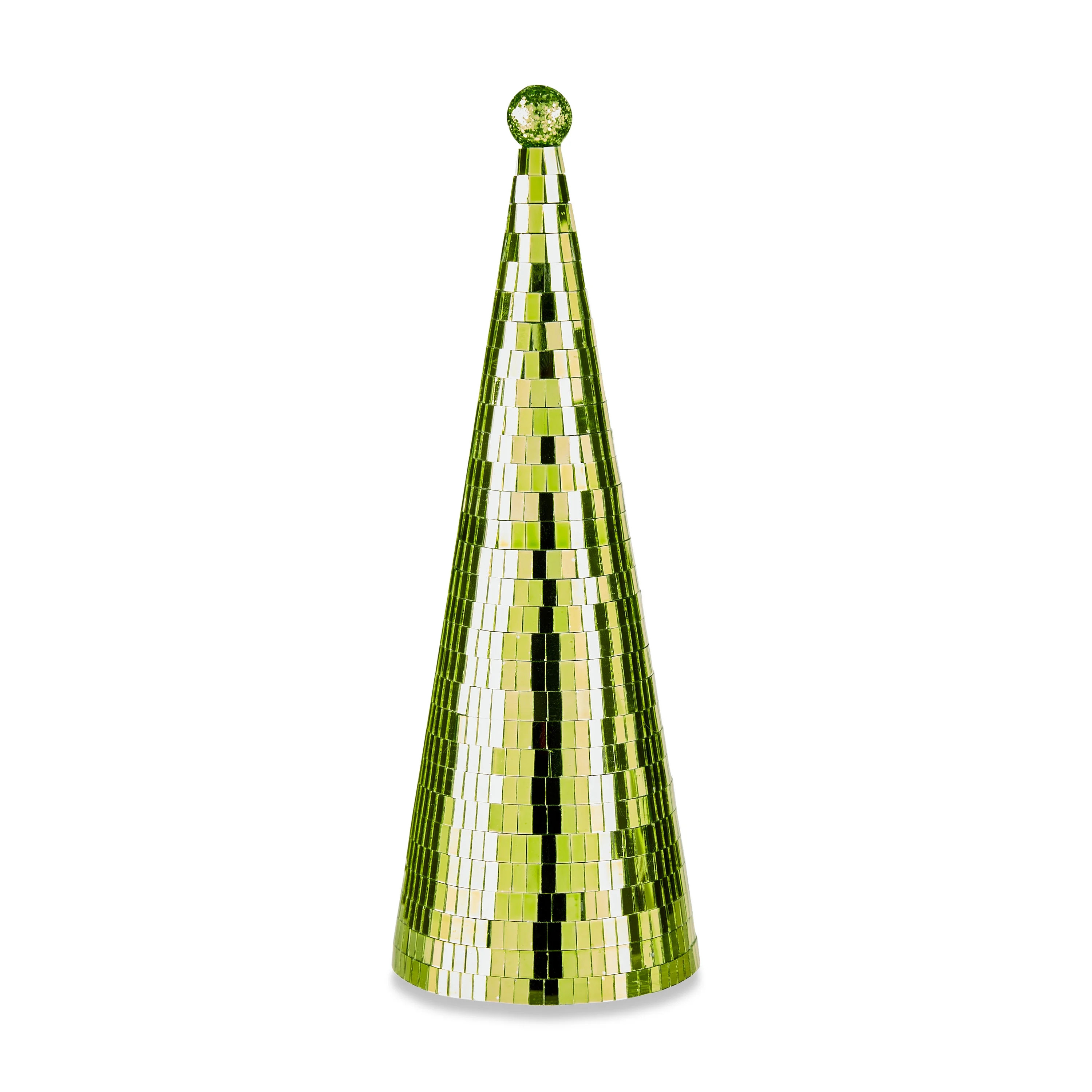 Green Disco Ball Christmas Tree Tabletop Decor, 13 in, by Holiday Time | Walmart (US)