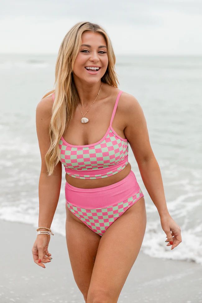 Meant For You In Watermelon Crawl Swimsuit Top | Pink Lily