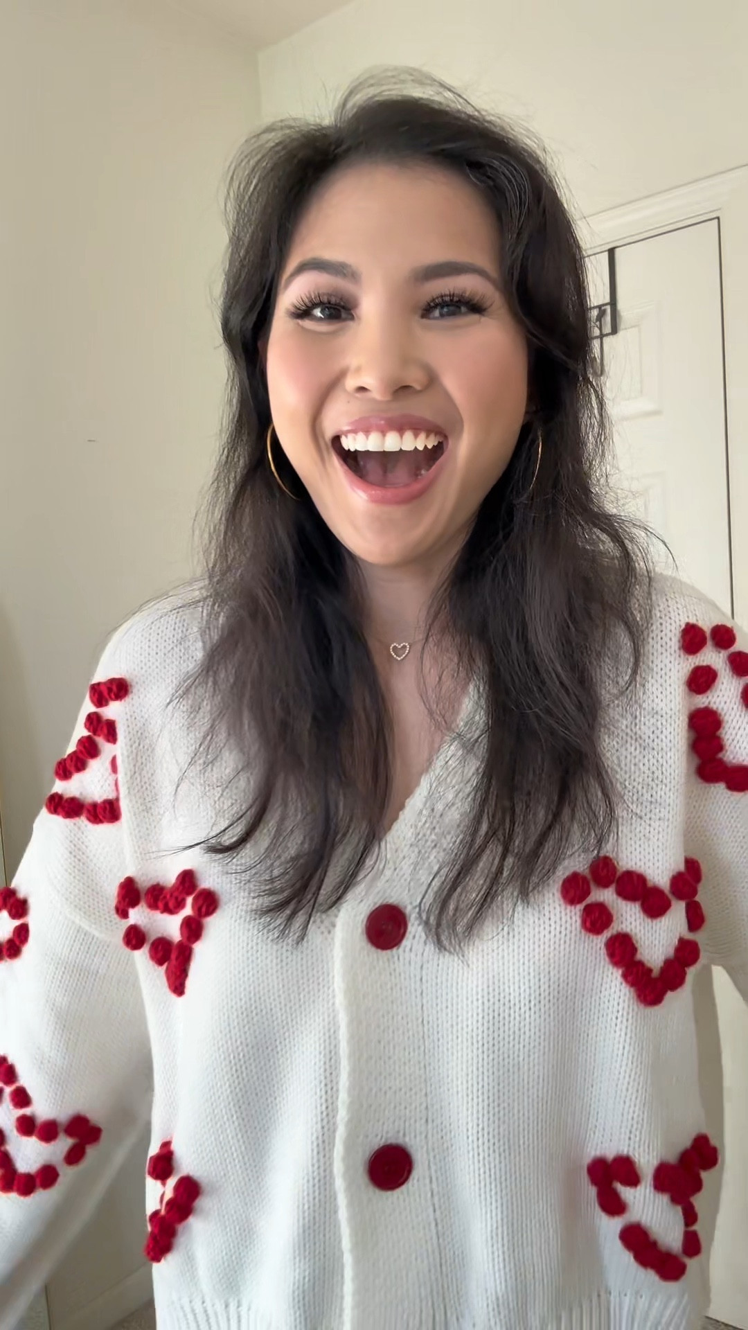 Valentines cardigan, red heart Pom Pom sweater cardigan 

#LTKSeasonal #LTKFindsUnder100 #LTKStyleTip