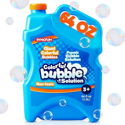 JOYIN SYNCFUN 16 oz Bubble Solution Refills(Up to 1.25 Gallons), Concentrated Solution for Bubble... | Amazon (US)