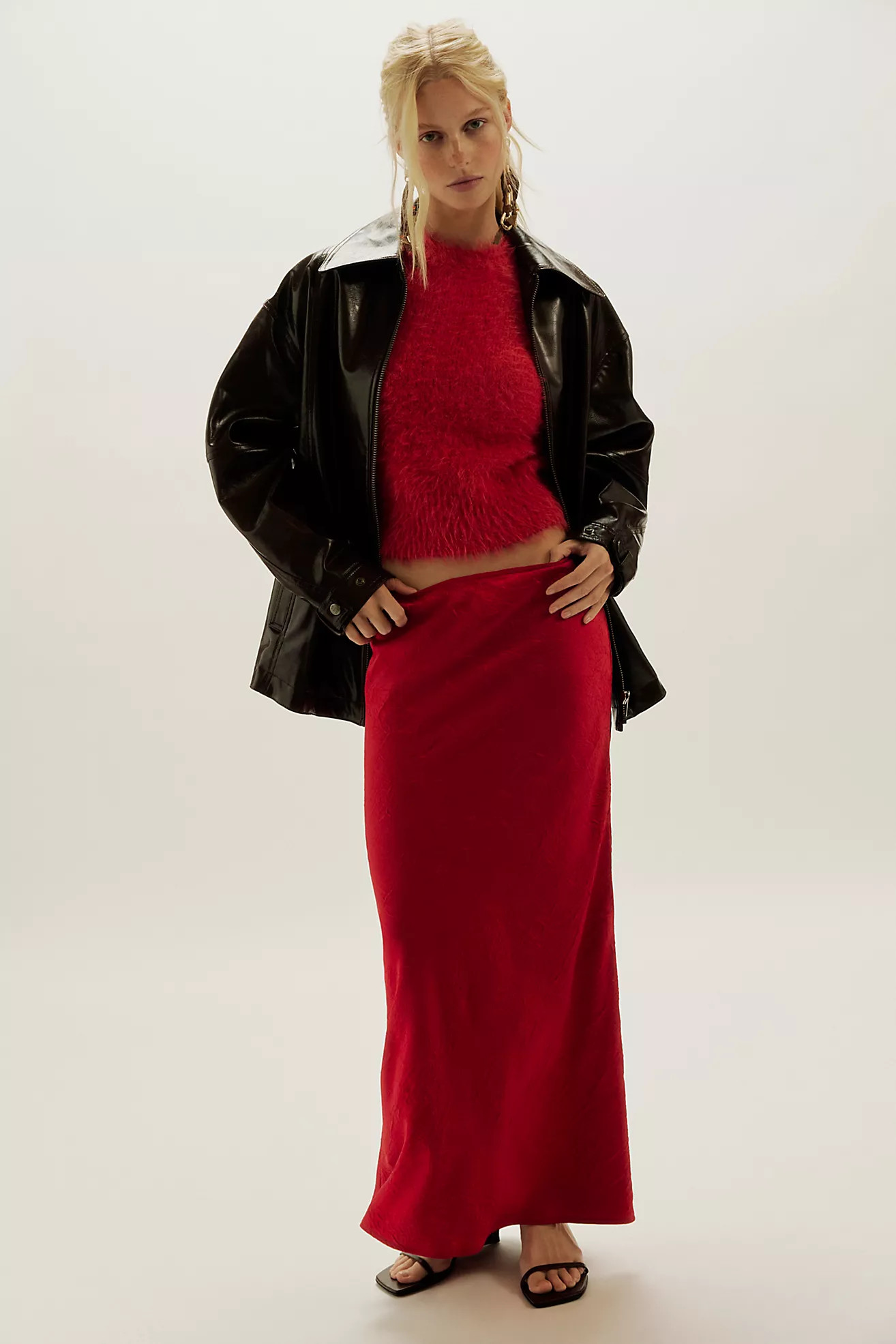 Alexandra Maxi Crushed Satin Skirt Set | Free People (Global - UK&FR Excluded)