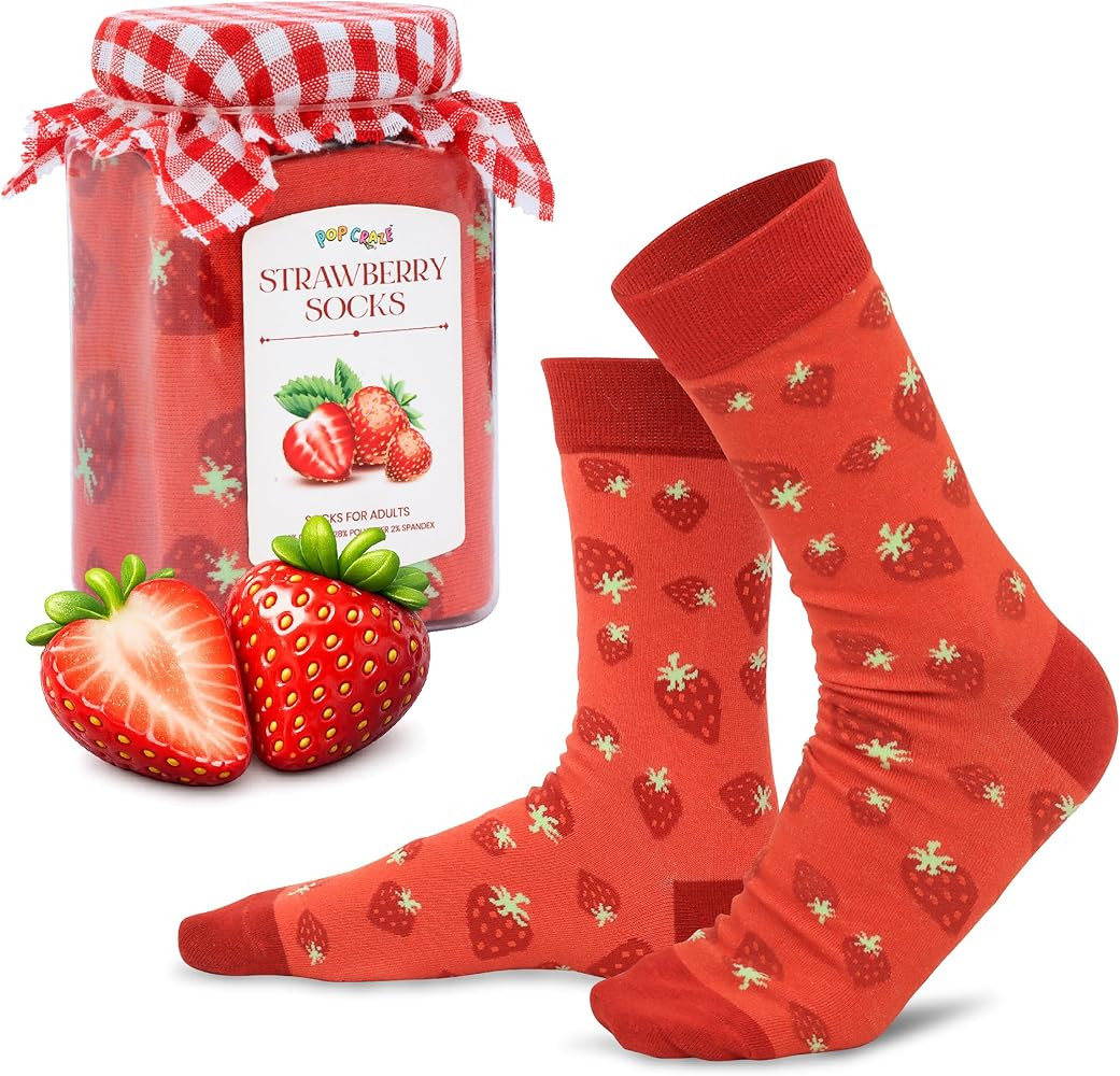 1 Pair Strawberry, Blueberry, Honey, Peach, Grapes and Peanut Butter Jam. Novelty Food Unique Mot... | Amazon (US)