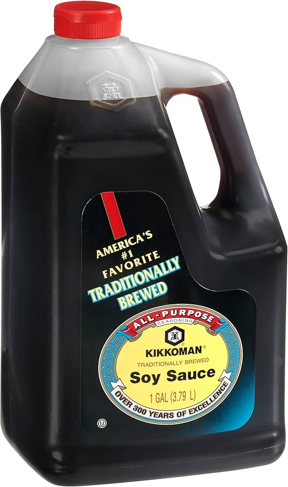 Kikkoman - Traditionally Brewed Soy Sauce, All Purpose Seasoning - 1 Gallon (Pack of 1) | Amazon (US)