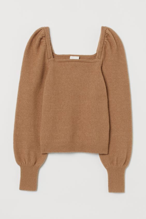 Puff-sleeved Sweater | H&M (US)