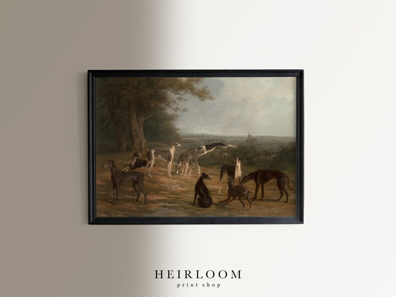 Dog Art | Animal Painting | Wall Decor | Vintage Art Prints | FINE ART PRINTS | Nine | Etsy (US)