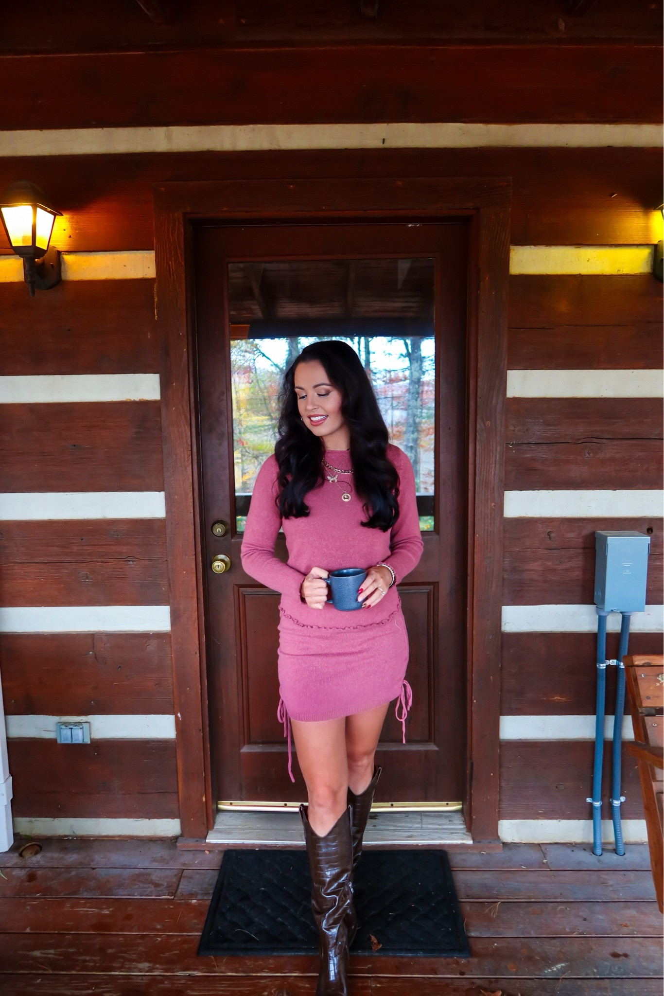 Under $33 Amazon two piece sweater skirt set (small, 5+ colors), under $12 Amazon gold necklace set, under $60 Amazon western boots (tts) early Black Friday deal #founditonamazon 

#LTKFindsUnder50 #LTKCyberWeek #LTKHoliday