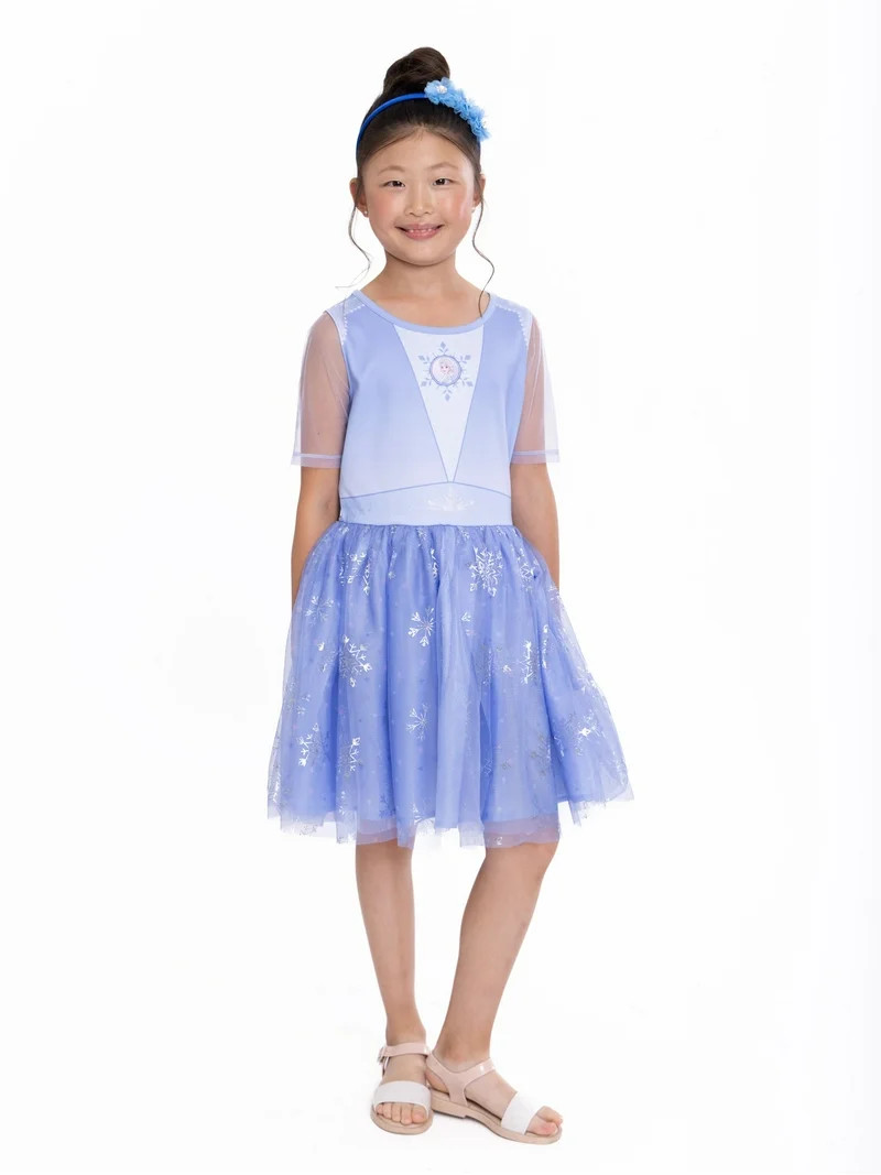 Disney Girls' Elsa Cosplay Dress, Sizes 4-16 | Walmart (US)