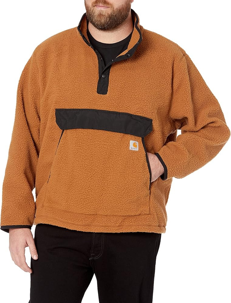 Carhartt Men's Relaxed Fit Fleece Pullover | Amazon (US)