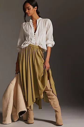 By Anthropologie Sleek A-Line Skirt | Anthropologie (US)