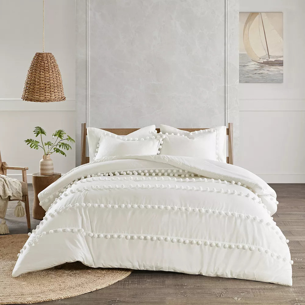 Madison Park Tracie 3-piece Pom Pom Duvet Cover Set | Kohl's