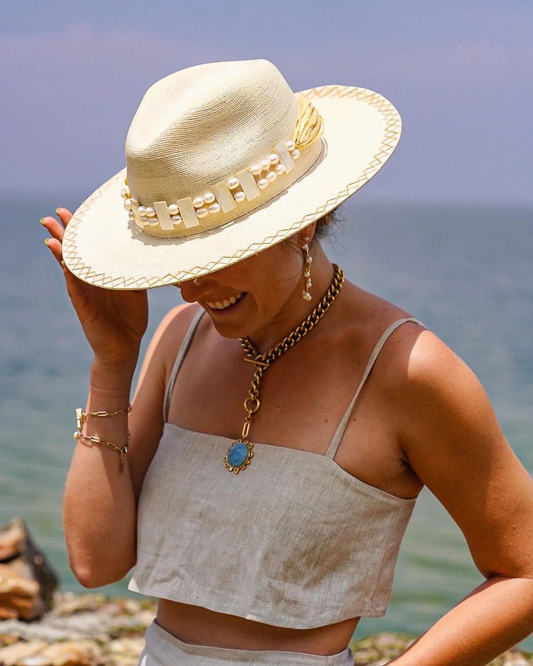The Pearl Of Africa Hat Band by Akola | Support HerStory