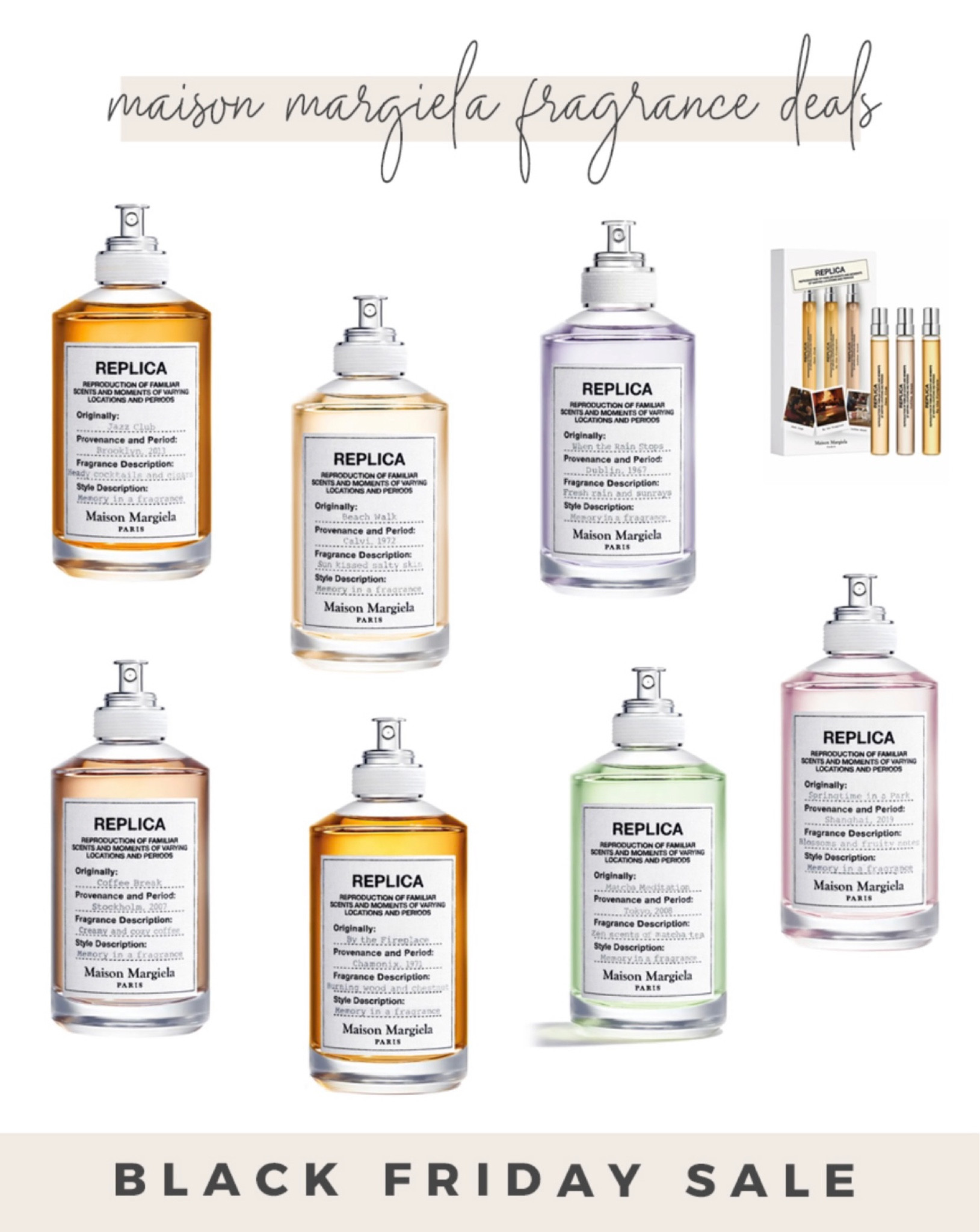 Black Friday deal: Maison Margiela fragrances on sale! Such a good gift!

#maisonmargiela #blackfridaydeal #beautygift 

#LTKbeauty #LTKHoliday #LTKCyberweek