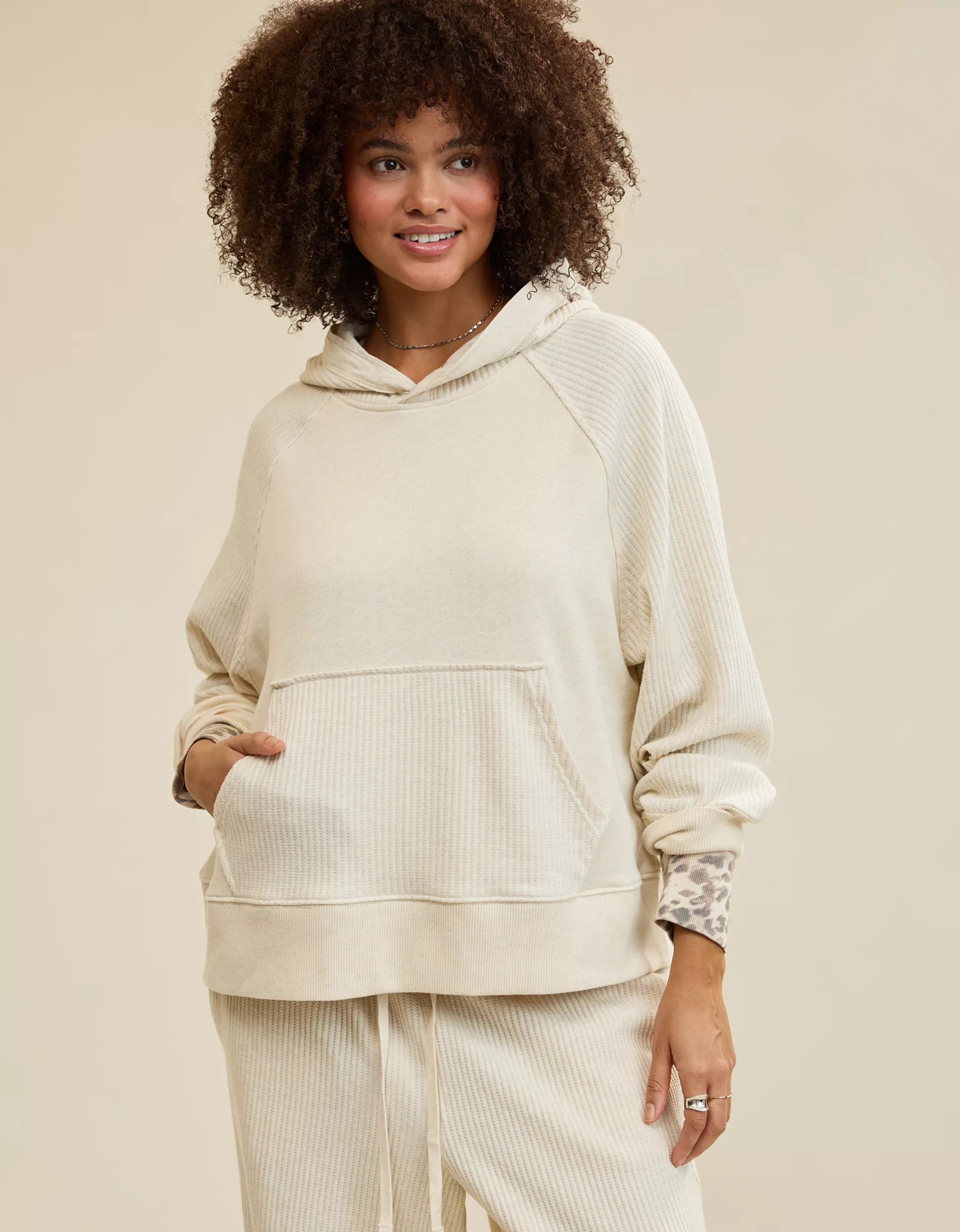 Aerie Essential Waffle Hoodie | Aerie