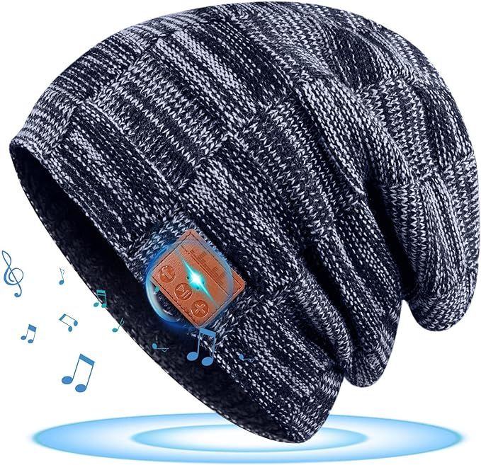 HIGHEVER Bluetooth Hat - Stocking Stuffers Gifts for Men Women Rechargeable Unisex Beanie, Remova... | Amazon (US)