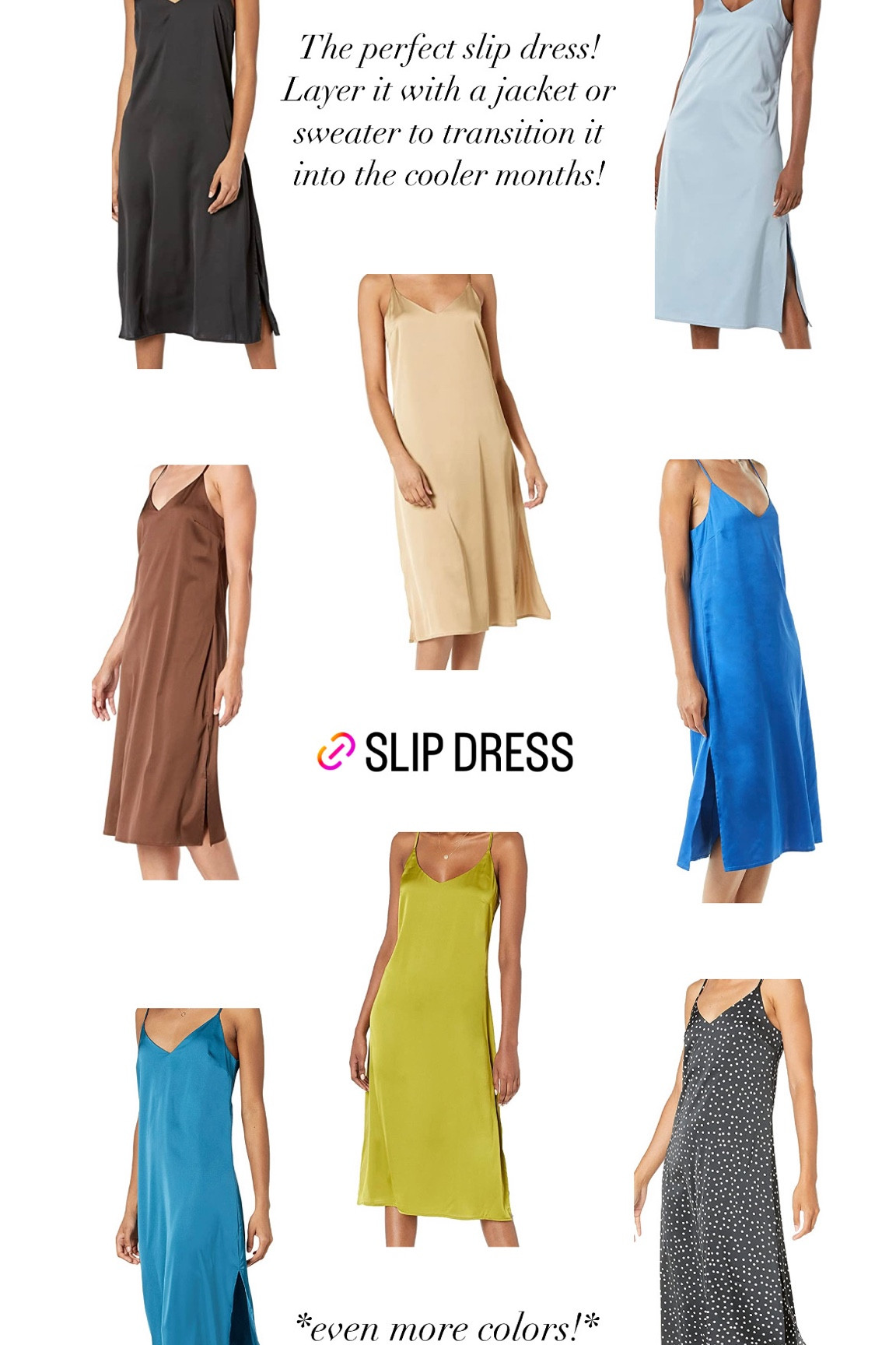The perfect slip dress for any season!🤩

#LTKstyletip #LTKunder100 #LTKfit
