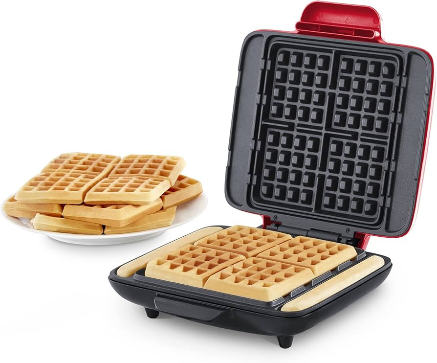 Dash Deluxe No-Drip Waffle Iron Maker Machine 1200W + Hash Browns, or Any Breakfast, Lunch, & Sna... | Amazon (US)