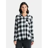 Time and Tru Women's Flannel Shirt with Long Sleeves, Sizes XS-XXXL | Walmart (US)