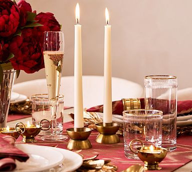 Essential Brass Candle Holders - Set of 4 | Pottery Barn (US)